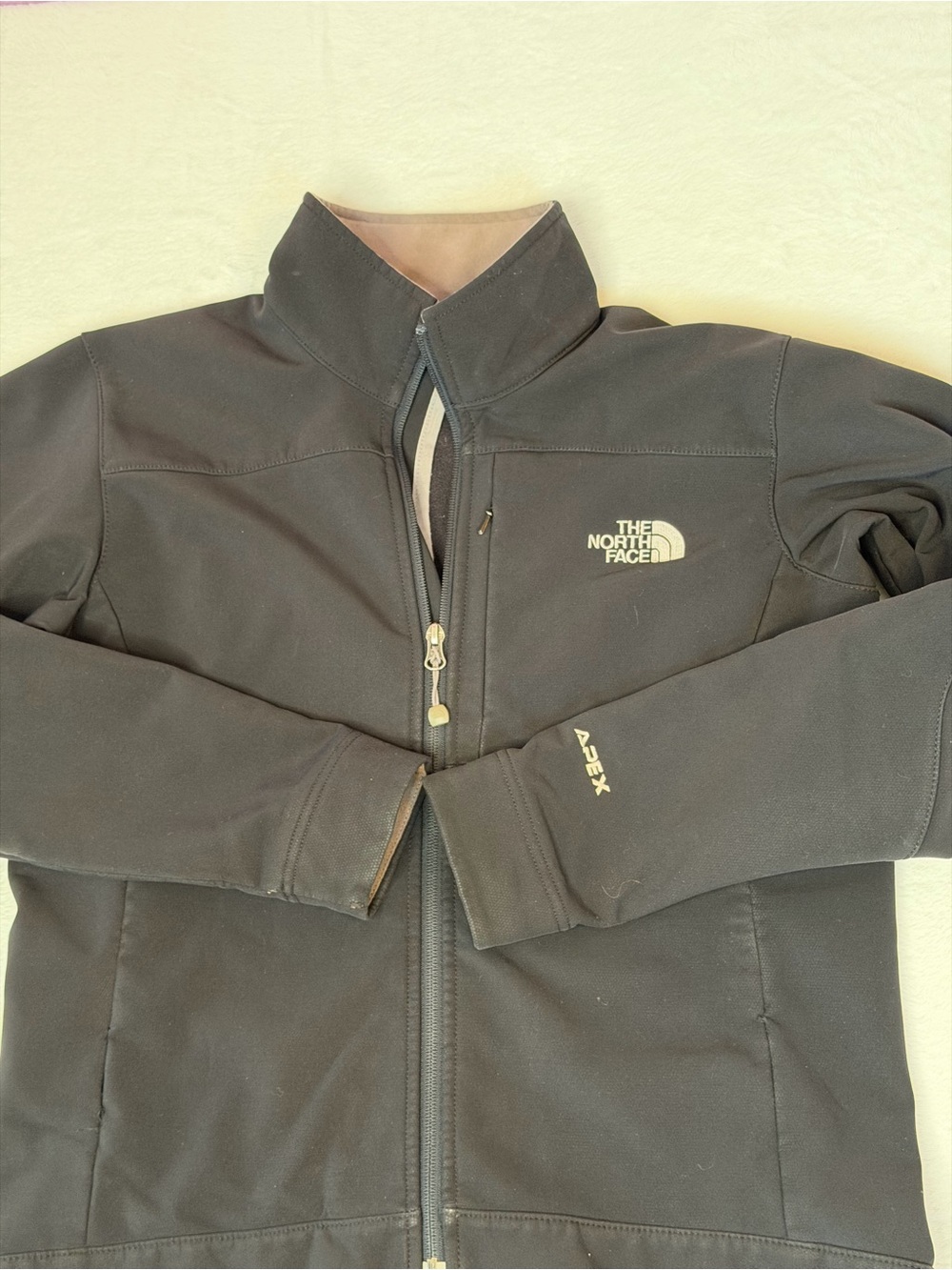 The North Face Apex Soft Shell Jacket Womens Medium Black Full Zip Outdoor - Picture 7 of 7